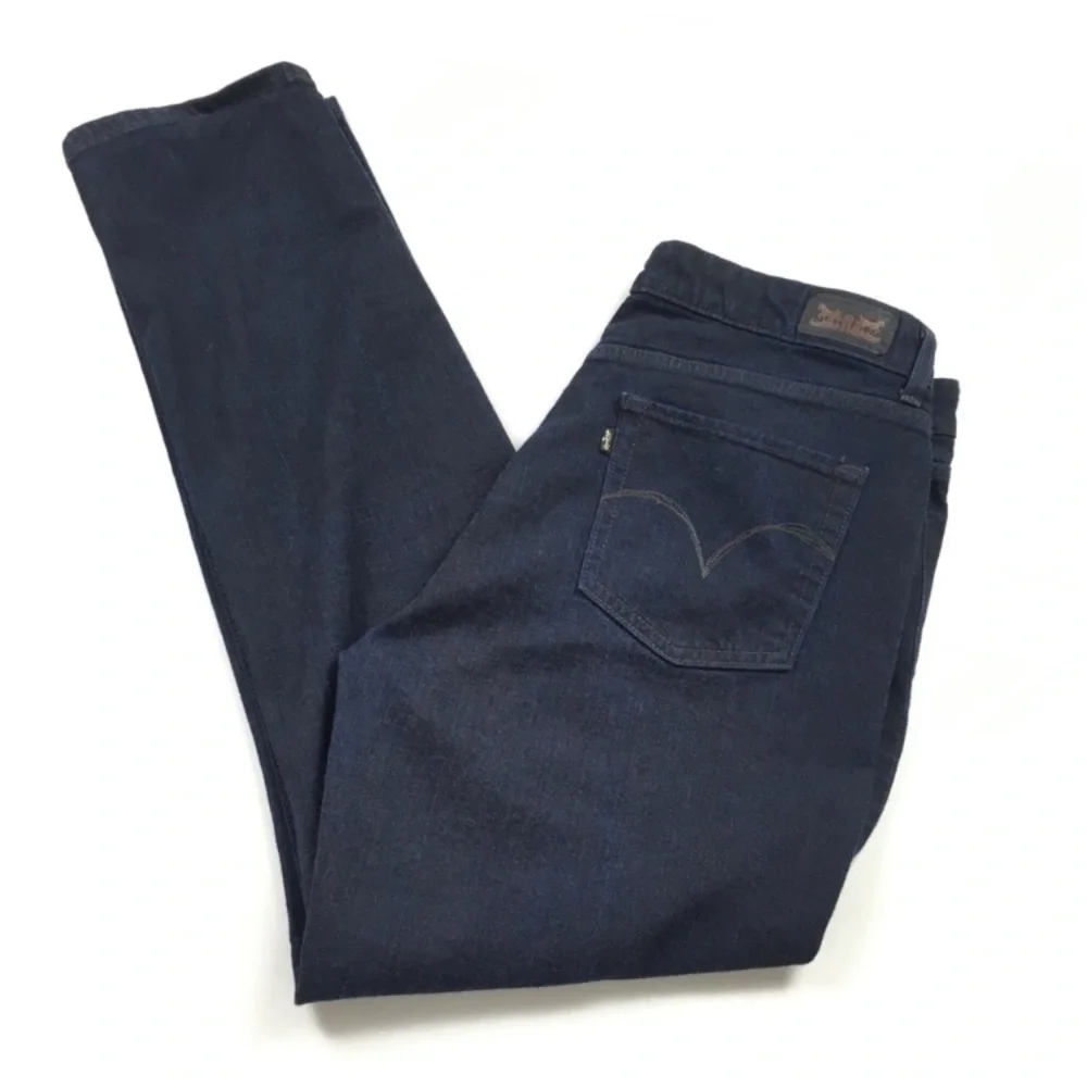 Levi’s Mid Rise Skinny Jeans Dark Wash‎ Stretch Denim Women’s Sz 16